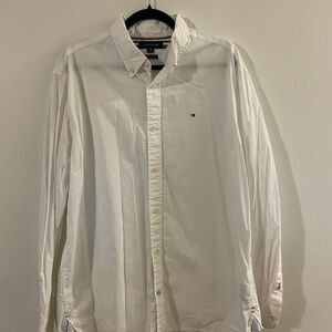 Tommy Hilfiger Men's White Button-Down Shirt